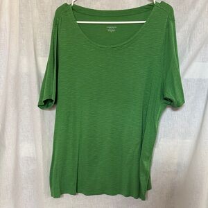J. Jill Leaf Green Short Sleeve Tee